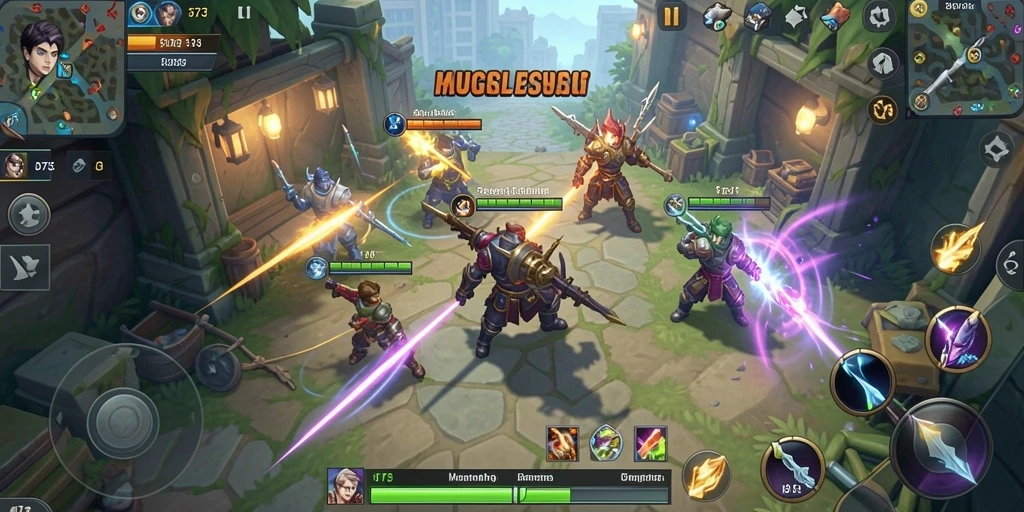Tampilan gameplay SLG yang mendebarkan dan interaktif.
