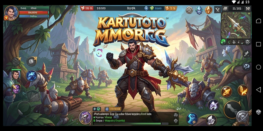 Screenshot KARTUTOTO yang menunjukkan aksi pertarungan dalam MMORPG.