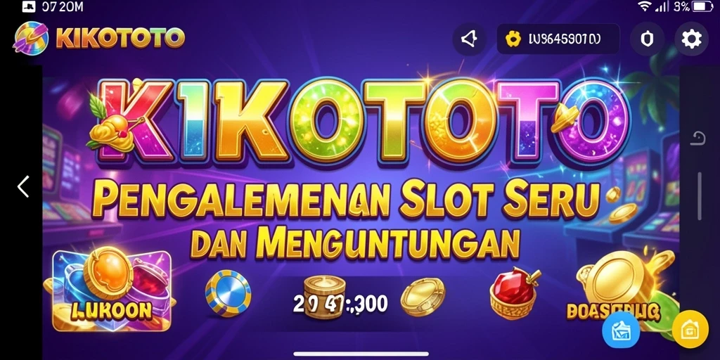 Tampilan gameplay Slot KIKOTOTO yang menarik dan seru.