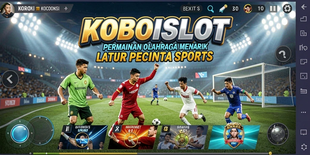 Tampilkan gameplay seru dari KOBOISLOT yang penuh tantangan olahraga.
