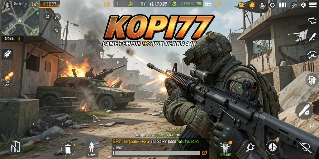 Gameplay seru dan intens di KOPI77, aksi tembak-menembak yang mendebarkan.