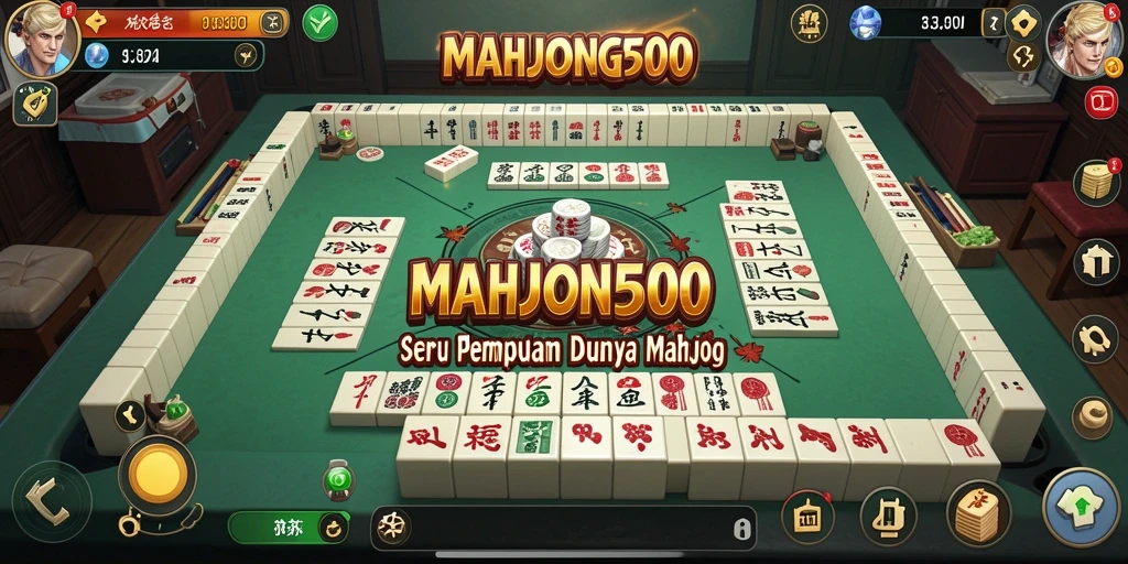 Tampilan seru dalam aksi pertempuran Mahjong yang mendebarkan.