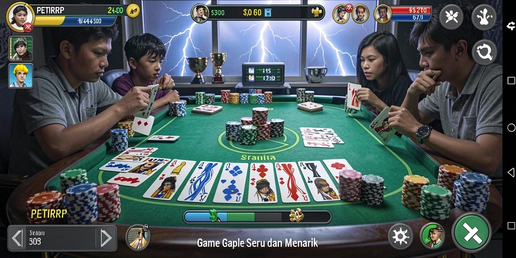 Tampilan gameplay PETIRRP yang menarik dan kompetitif.