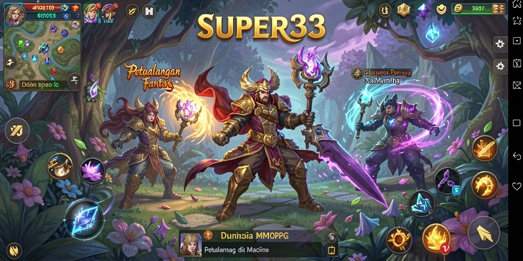 Gameplay seru di dunia petualangan MMORPG SUPER33.