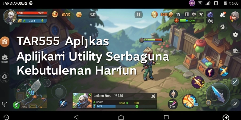 Tampilan antarmuka pengguna TAR555 yang sederhana dan mudah dipahami.
