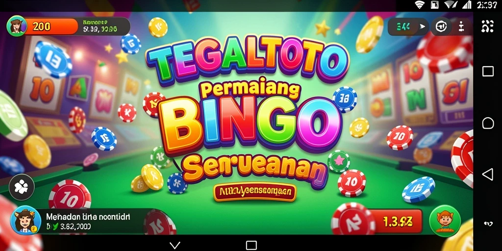 Tampilan gameplay Bingo yang menarik dan seru di TEGALTOTO.