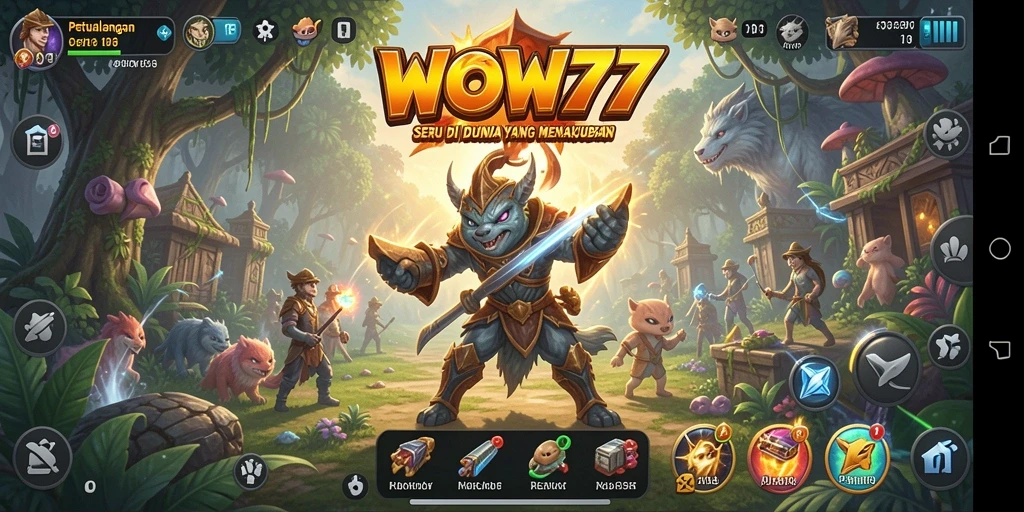 Screenshot WOW77 menampilkan aksi petualangan yang seru dan mendebarkan.